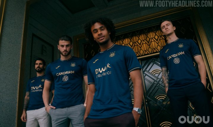 安德莱赫特发布21-22赛季第二客场球衣